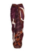 De La Falaise Cotton Silk Sarong / Purple Horses